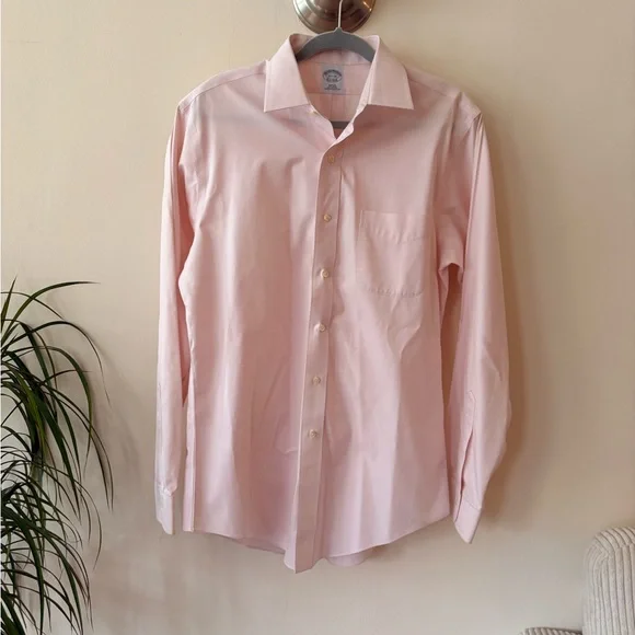 Brooks Brothers Light Pink Men’s Dress Shirt - Picture 1 of 6